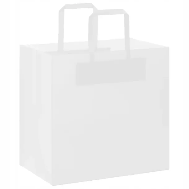 Torba papierowa biała 26x17x30cm